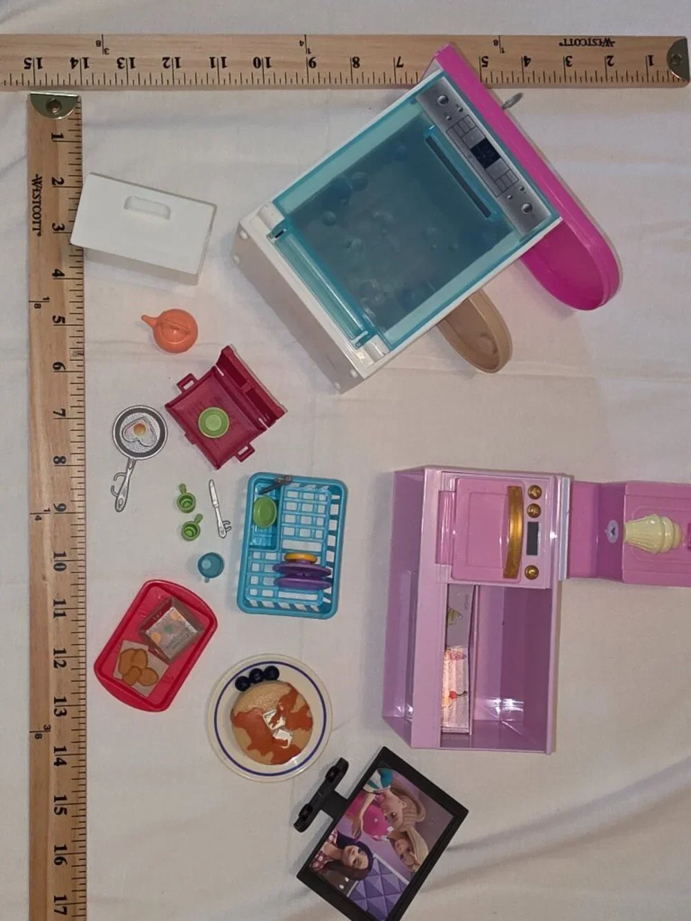 Barbie Accessories Lot Random Toy Kitchen Play Set Sink Dishwasher Oven